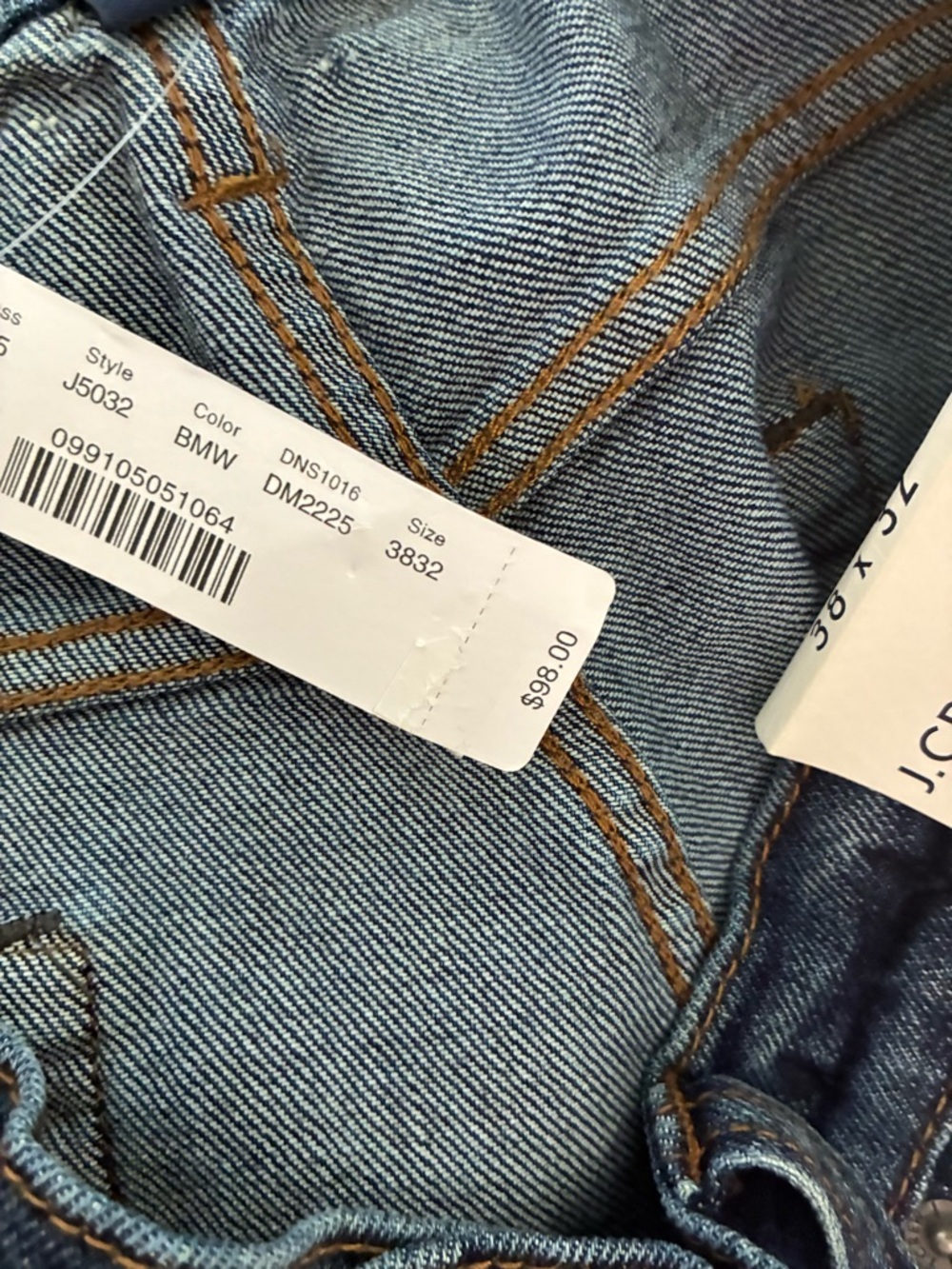 J Crew 770 Straight Leg mid wash Jeans Mens Size 38 x 32 - Picture 12 of 15
